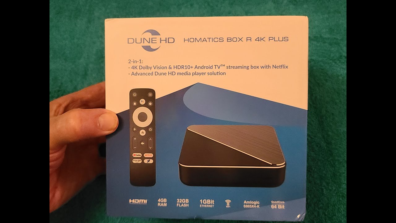 Dune HD Homatics Box R 4K Plus Android TV Box with Certified Netflix,  Google, Atmos, Dolby Vision – Melody Media