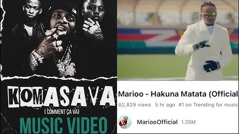 JOTO LA VIDEO YA KOMASAVA YA DIAMOND USIPIME HALI YA HATARI MARIOO YUPO NAMBA 1 TREND YOUTUBE