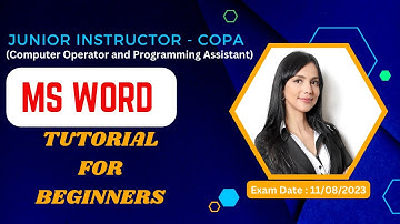 MS WORD | JUNIOR INSTRUCTOR | COPA | Kerala psc tutorials free class