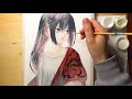 【透明水彩】イラストメイキング【用心棒】●Watercolor Painting