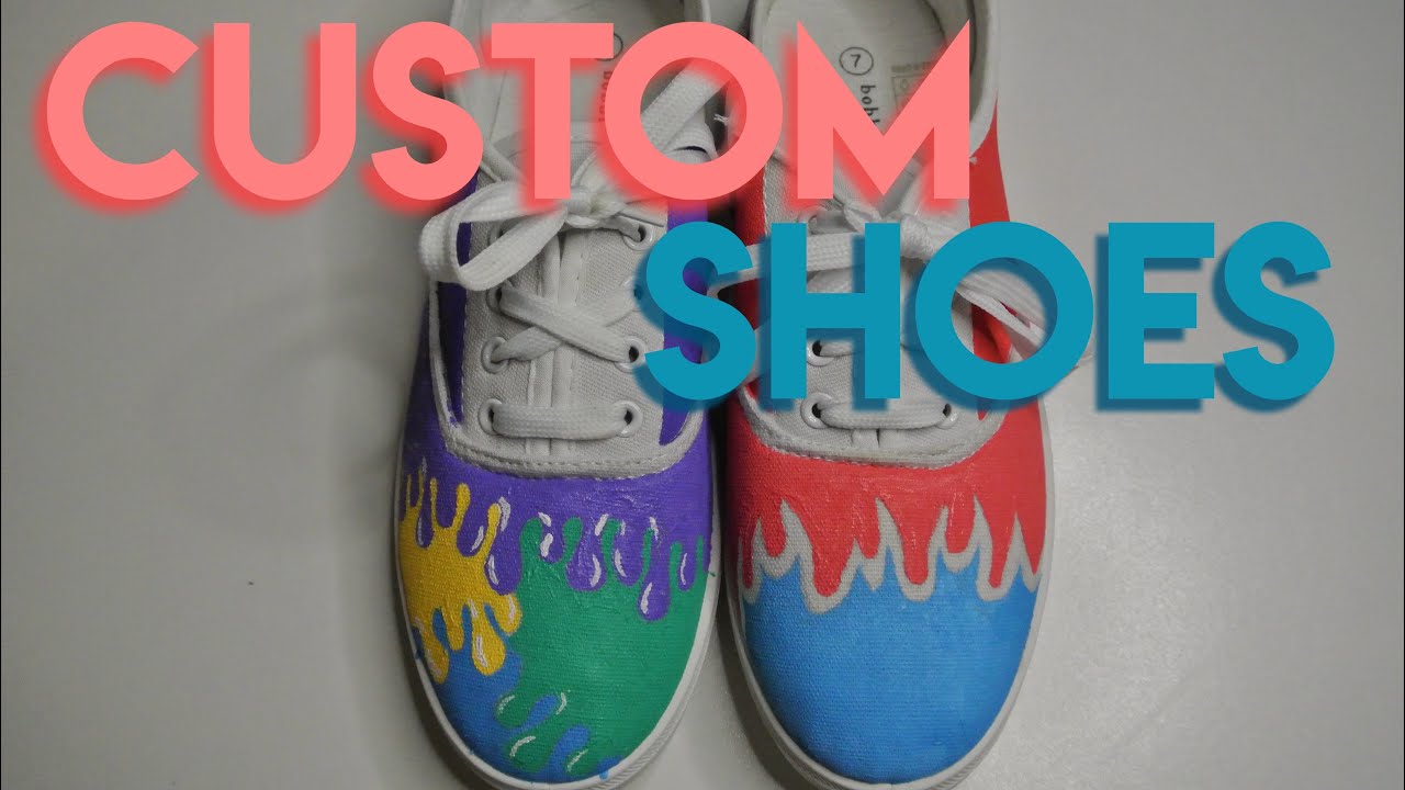 customizing old shoes - YouTube