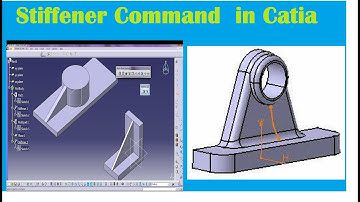 Stiffener Command  in Catia  Part Design II Tutorial -26