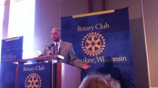 Superintendent  Thornton addresses Milwaukee Rotary