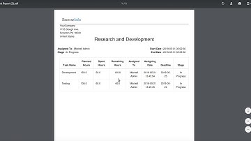 How to Generate Project and Task Report for Particular user | Odoo App Feature #odoo #projectreport
