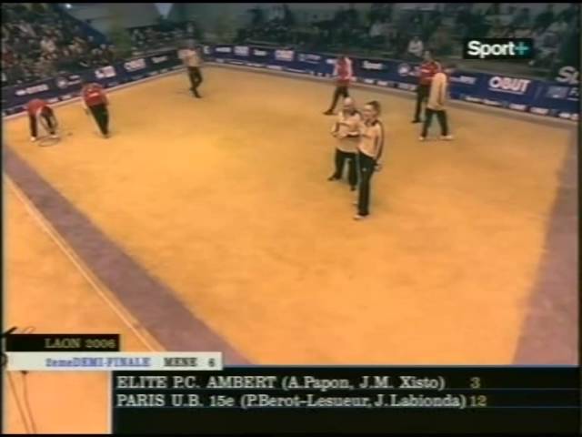 Miniature : Petanque Demi finale coupe de de France 2005 Ambert vs Paris 2