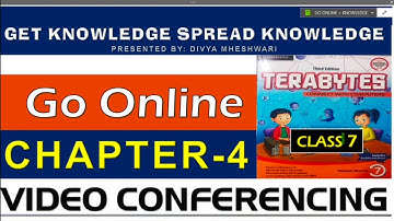 TERABYTES COMPUTERS| CLASS-7| PART-4 |CH-5 |GO ONLINE | VIDEO CONFERENCING AND ITS ADVANTAGES