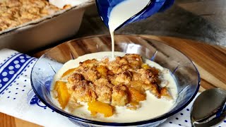 Crumbly Peaches and Cream Cobbler // Easiest one you’ll ever make ❤️ screenshot 5