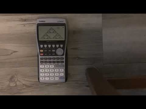 Calculator Draws Sierpinski Triangle Time Lapse