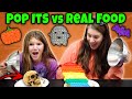 Halloween Pop It Vs Halloween Real Food Challenge!