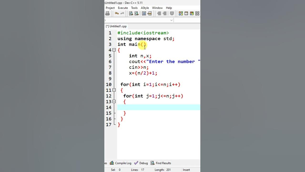 Print P alphabet pattern - C++ Program Tutorial 16. C++ pattern code ...