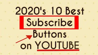 Top 10 YOUTUBE Subscribe Button & Bell Icon Animation Green Screen banners 2020 By Video Bucket TV