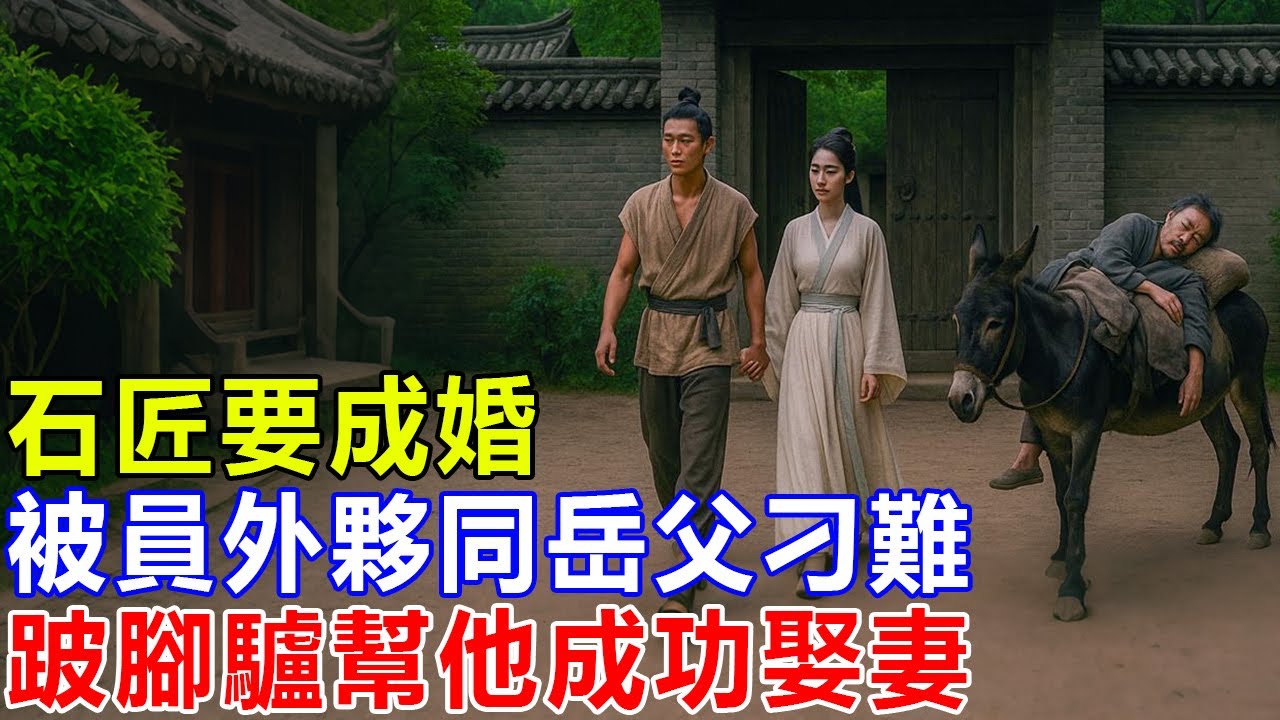 民間故事：石匠要成婚，被員外夥同岳父刁難，跛腳驢幫他成功娶妻