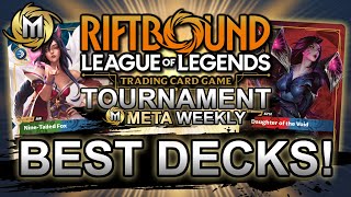 Best Decks From The Most Recent Riftbound Tournament! League of Legends TCG | Meta Report August 2