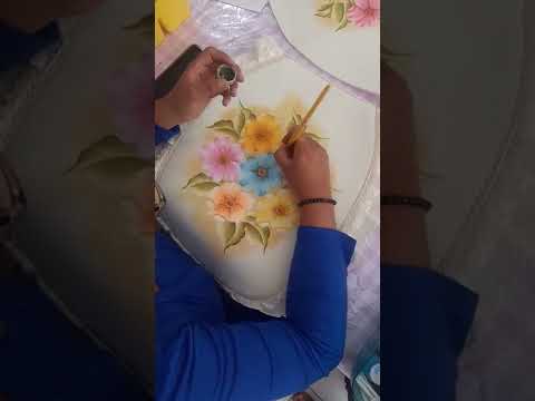 Pintura en tela #shorts #pintura