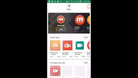 How to Record  Android  Screen with Mobizen FREE Bangle