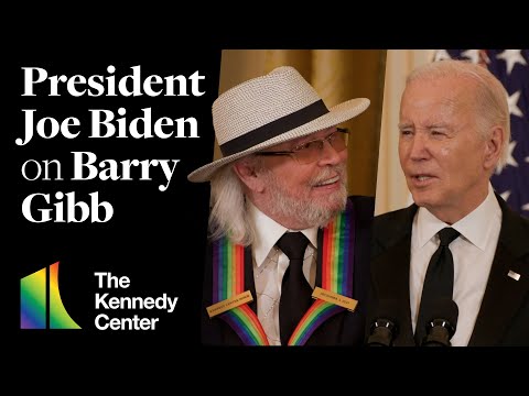 President Joe Biden on Barry Gibb - 46th Kennedy Center Honors White House Reception (2023)