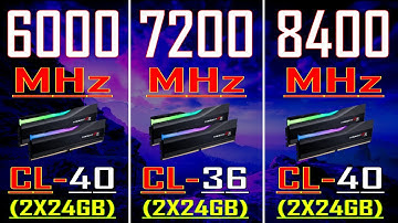 6000MHz vs 7200MHz vs 8400MHz - DDR5 RAM Performance Test...
