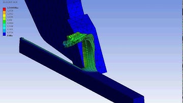 Ansys Workbench explicit dynamics AlSi 1045 cutting example 5