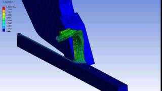 Ansys Workbench explicit dynamics AlSi 1045 cutting example 5