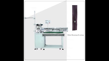 How to operate the 2 in 1 Nylon zipper slider mounting and cutting in one machine?