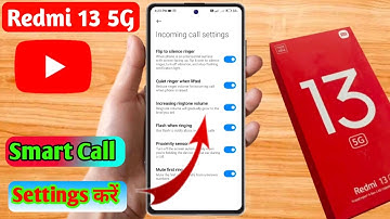 how to smart call in redmi 13 5g | redmi 13 5g smart call setting kaise kare