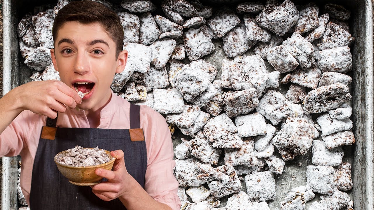 How To Make Muddy Buddies (AKA Puppy Chow) | Eitan Bernath - YouTube