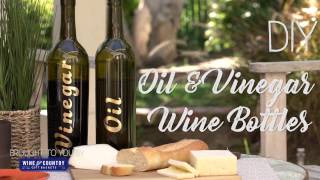 DIY Oil and Vinegar Keepers - Wine Bottle Upcycling