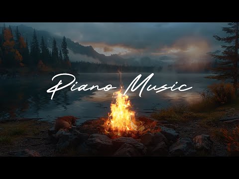 8 Hours Of Relaxing Campfire By A Lake At Sunset In 4K Uhd, Stress Relief, Meditation x Deep Sleep