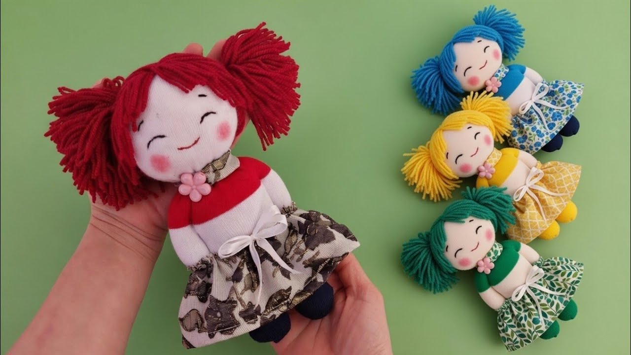 How to Make a Doll From Socks | Easy No-Sew Tutorial