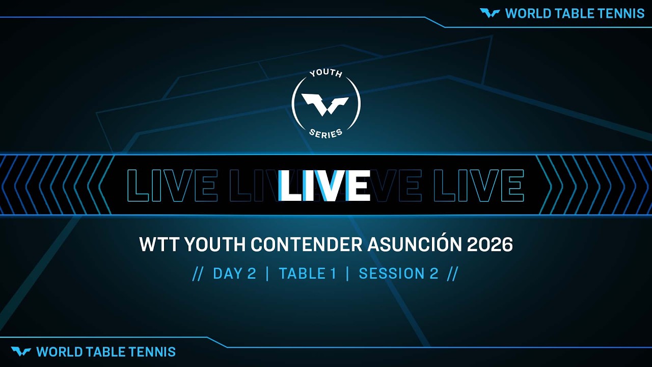 LIVE! | T1 | Day 2 | WTT Youth Contender Asunción 2026 | Session 2