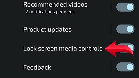 YouTube mein lock screen media control notification on off kaise kare, How to turn on off lock scree