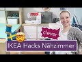 IKEA Hacks fürs Nähzimmer zum Ordnung halten