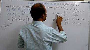 Laplace Transforms-class-12:problems based on definition of Laplace Transform of a function