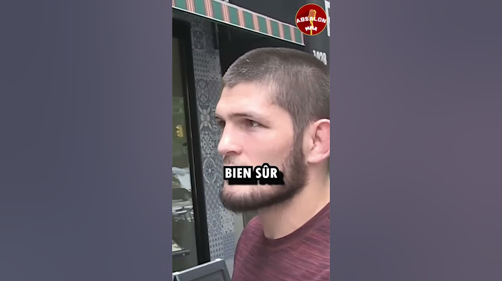 Khabib est une menace absolue 🦅🇮🇪