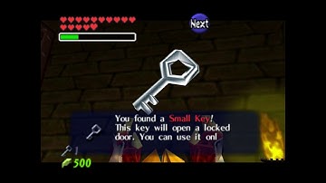 Very easy to miss Small Key in Gerudo Training Ground - Zelda: Ocarina of Time