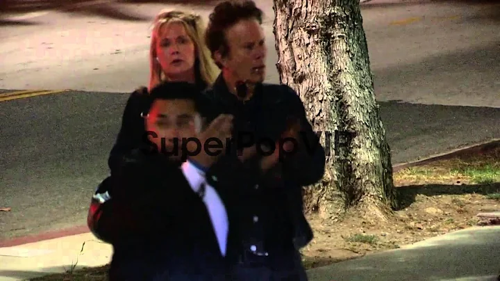 Tom Waits and Kathleen Brennan depart the Seven Ps...