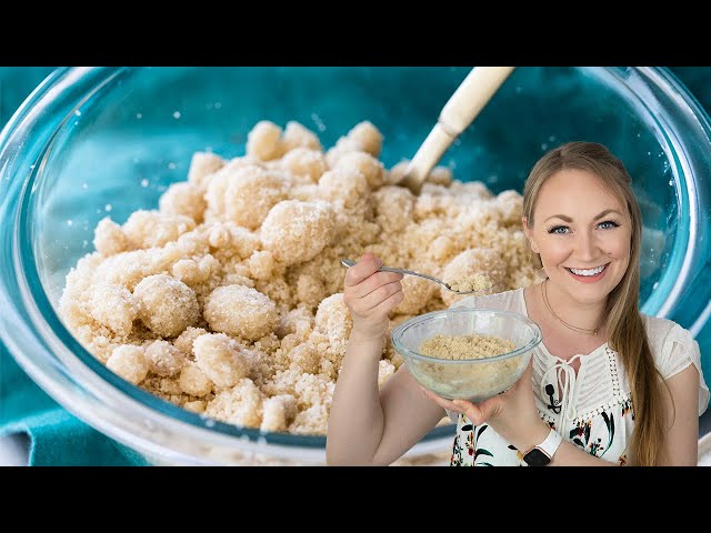 How to Make Easy Streusel Topping - Frosting and Fettuccine