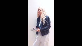 Ava Max celebrates Sweet But Psycho reaching Number 1 on the Official UK Singles Chart