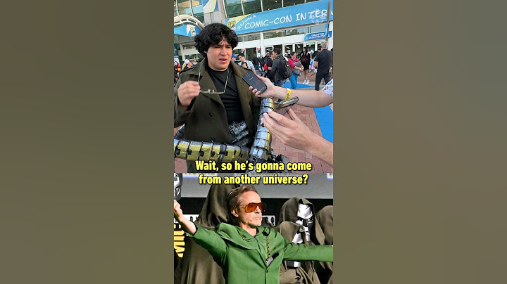 Telling people that RDJ is Doctor Doom at #SDCC