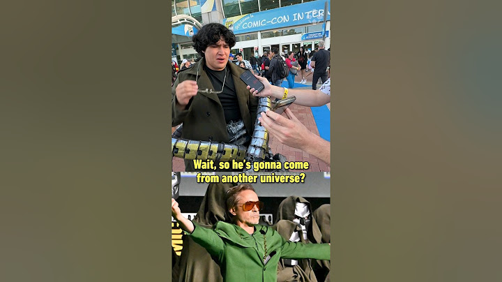 Telling people that RDJ is Doctor Doom at #SDCC
