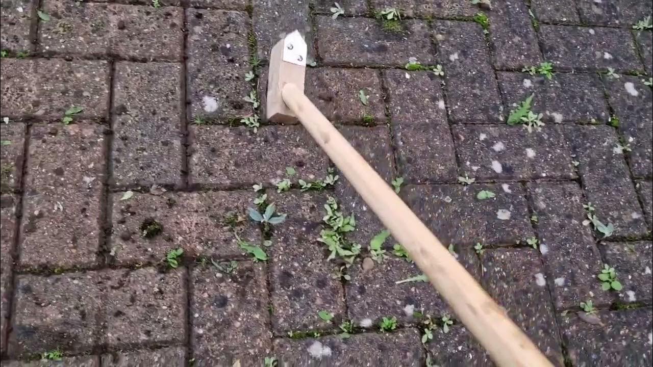 Block paving weed removal. YouTube