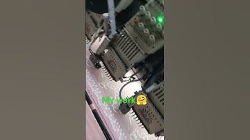 Embroidery job 😊🤗❤#sequins #machine #embrodering #factory #embroiderypatterns #embroiderylover