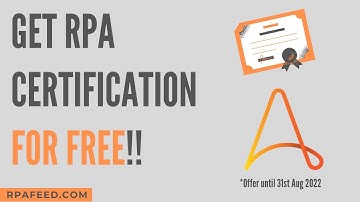 Get Your RPA Certification for Free | Automation 360