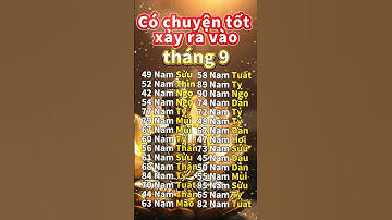Có chuyện tốt xảy ra vào tháng 9#tử vi2025#tài lộc#tử vi tháng 9