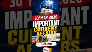 Important Current Affairs Update For NDA/CDS 2 2026 | 30th May 2026 #nda #lws #shorts