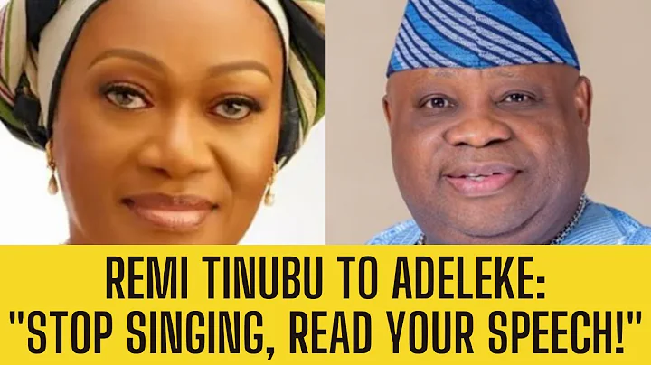 SHOCKING: Embarrassing Moment REMI TINUBU Ordered ADELEKE To Stop Dancing And Read His Speech