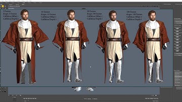 Obiwan Dynamic Cloth Robe for Poser