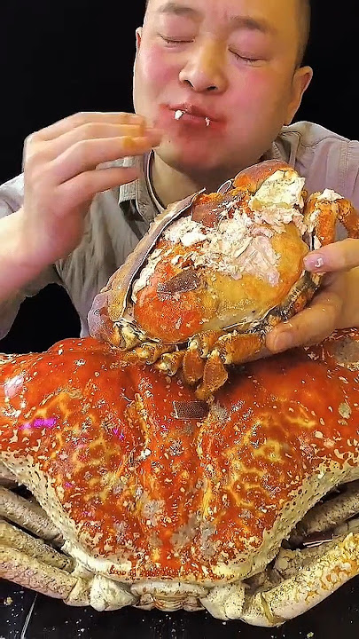 Makan kepiting raksasa #mukbang #seafood