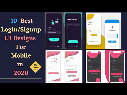 10 Best Login/Signup UI Designs For Mobile in 2020 | Top Login UI Designs | Learn With Fun