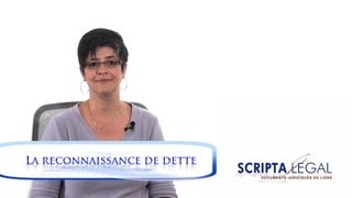 La reconnaissance de dette